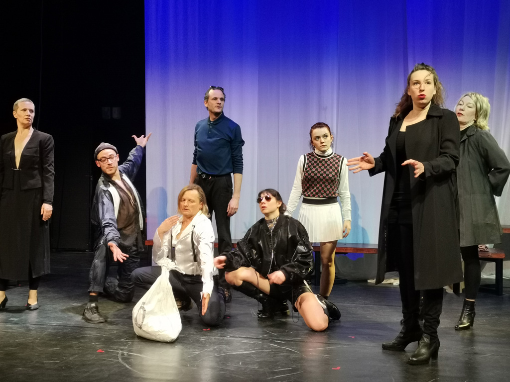Agora-Proben zum neuen Stück "Die drei Leben der Antigone" (Bild: Raffaela Schaus/BRF)