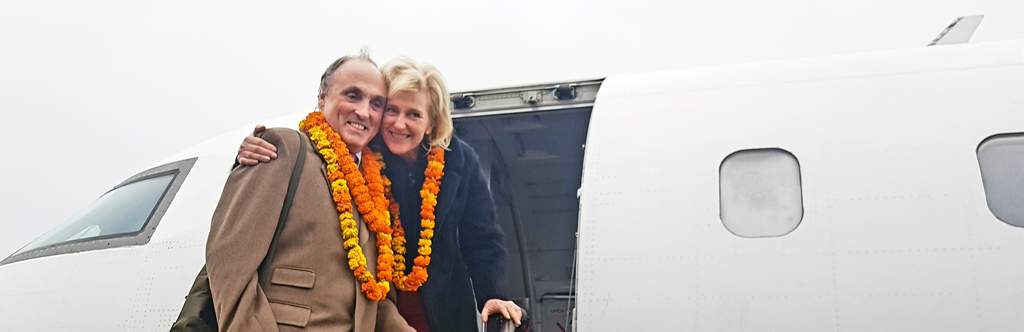 Prinzessin Astrid und Prinz Lorenz in Kathmandu (Bild: Maarten Weynants/Belga)