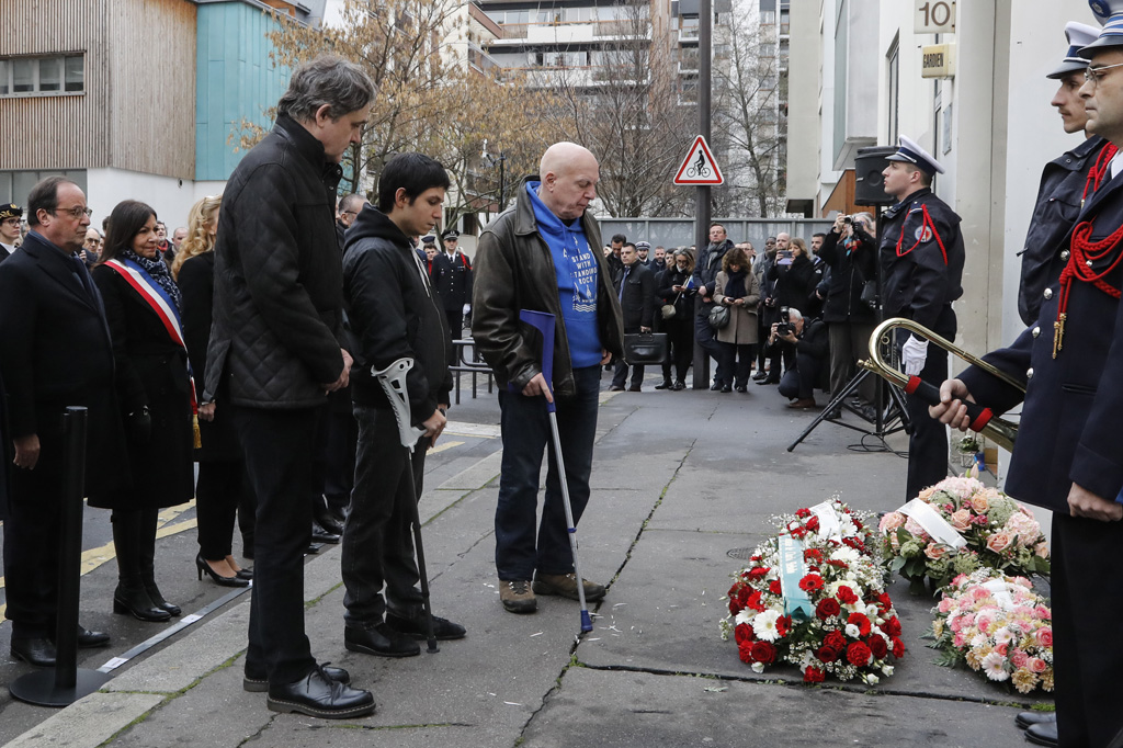 Gedenkfeier für die Opfer der Attentate am 7.1.2015 (Bild: François Guillot/AFP)