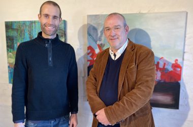 Künstler Raphaël Demarteau und Galerist Michael Bohn (Bild: Simonne Doepgen/BRF)