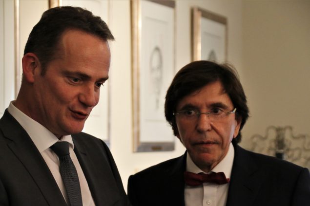 DG-Ministerpräsident Oliver Paasch und der wallonische Ministerpräsident Elio Di Rupo (Bild: Kabinett Paasch)