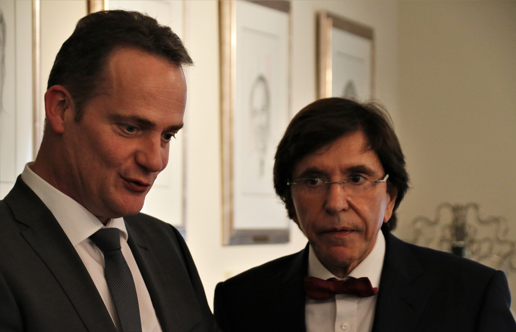 DG-Ministerpräsident Oliver Paasch und der wallonische Ministerpräsident Elio Di Rupo (Bild: Kabinett Paasch)