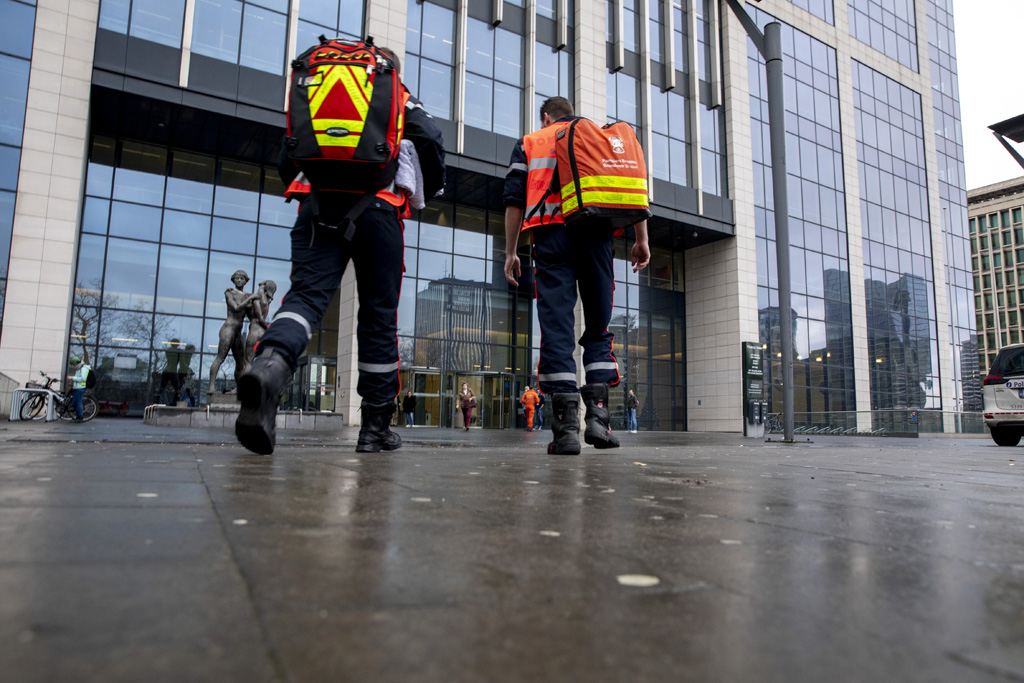 Letzte Woche gab es Anthrax-Alarm im "Finanzturm" in Brüssel (Bild: Hatim Kaghat/Belga)