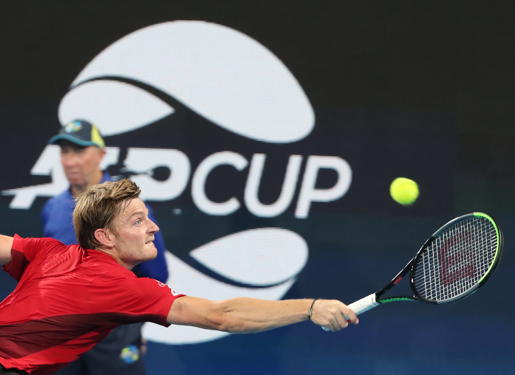 David Goffin beim Spiel gegen Rafael Nadal (Bild: Glenn Nicholls/AFP)