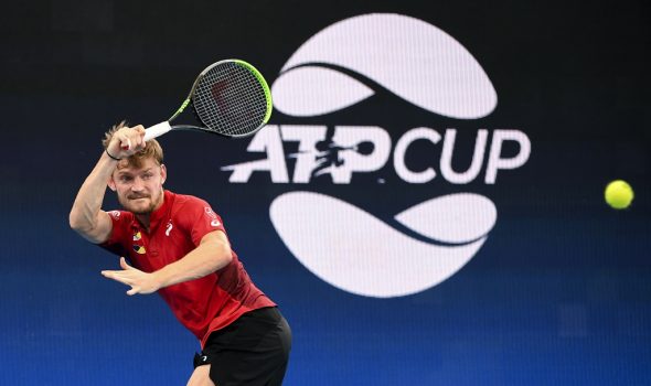 David Goffin beim ATP-Cup (Bild: William West/AFP)