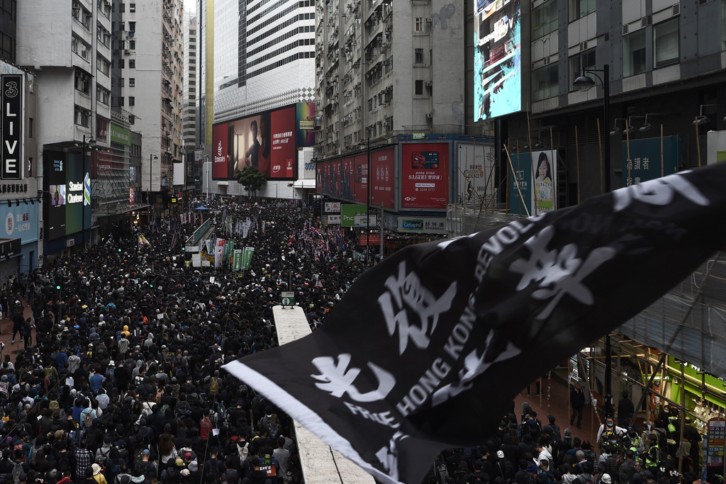 Proteste in Hongkong (Archivbild: Philip Fong/AFP)