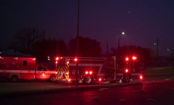 Explosion in Houston: Feuerwehr vor Ort (Bild: Mark Felix/AFP)