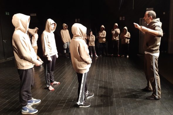Europäisches Theaterprojekt für Jugendliche: Proben in St. Vith (Bild: Michaela Brück/BRF)