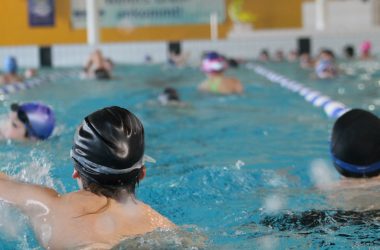 Schulen Lichtenbusch und Herbesthal beim Schwimm-Marathon 2020 in Kelmis