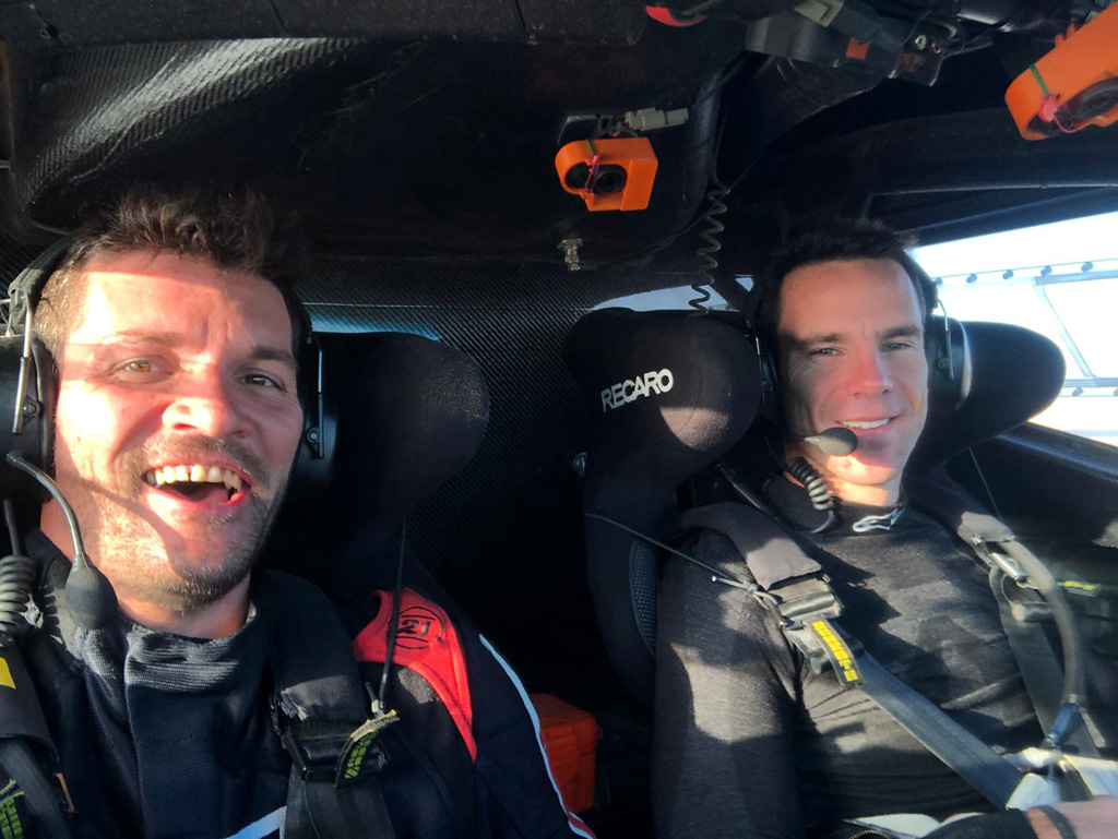 Fabian Lurquin und Mathieu Serradori bei der Rallye Dakar (Bild: Eric Dupain/Belga)