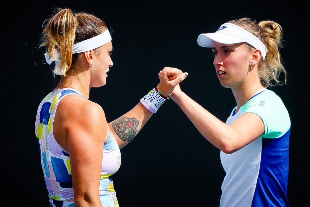 Australian Open: Aryna Sabalenka und Elise Mertens (Bild: Patrick Hamilton/Belga)