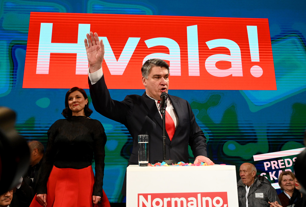 Zoran Milanovic gewinnt die Präsidentenwahl in Kroatien (Bild: Denis Lovrovic/AFP)