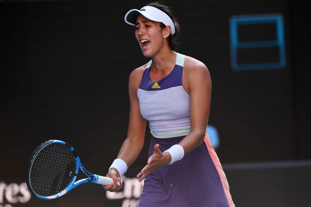 Die Spanierin Garbiñe Muguruza während des Halbfinales der Australian Open (Bild: William West/AFP)