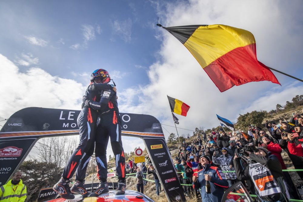 Thierry Neuville und Nicolas Gilsoul gewinnen die Rallye Monte-Carlo 2020 (Bild: Austral/Hyundai Motorsport)