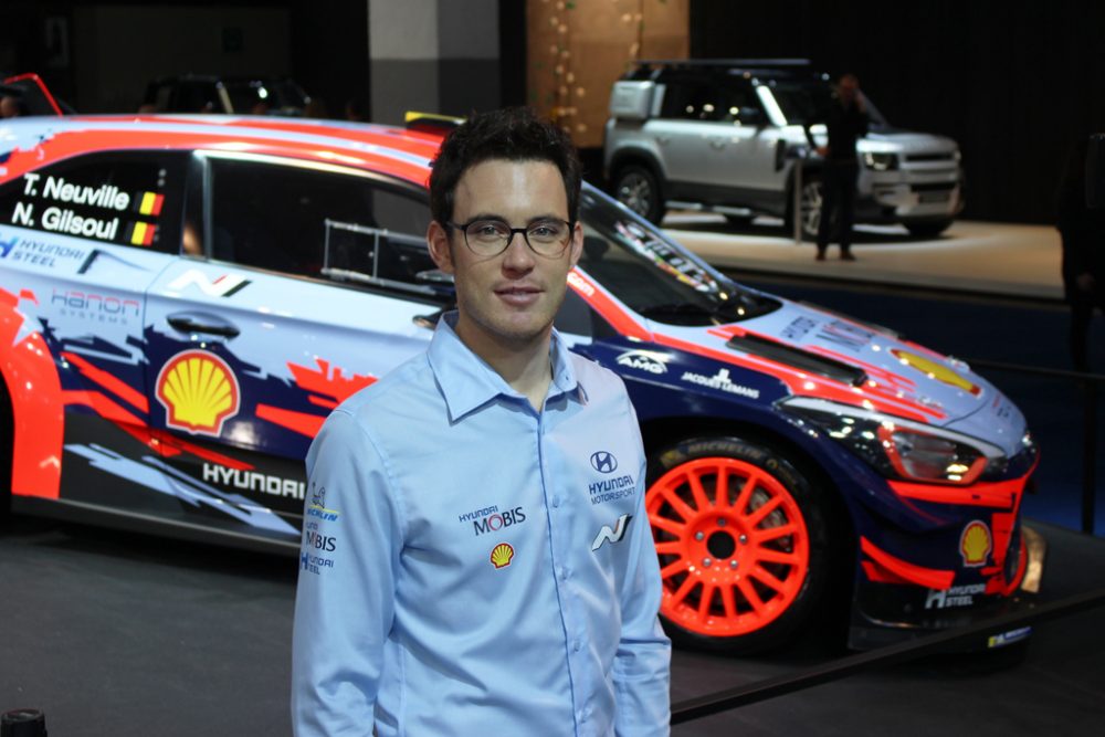 Thierry Neuville beim Brüsseler Autosalon (Bild: Katrin Margraff/BRF)