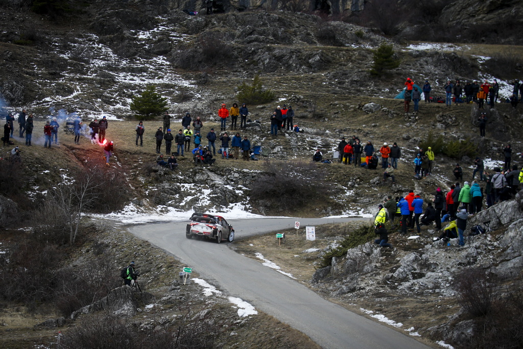 Den zweiten Tag der Rallye Monte-Carlo beendet Toyota an der Spitze (Bild: Toyota Gazoo Racing)
