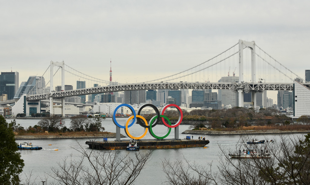 Olympische Ringe in Tokio (Archivbild: Kazuhiro Nogi/AFP)