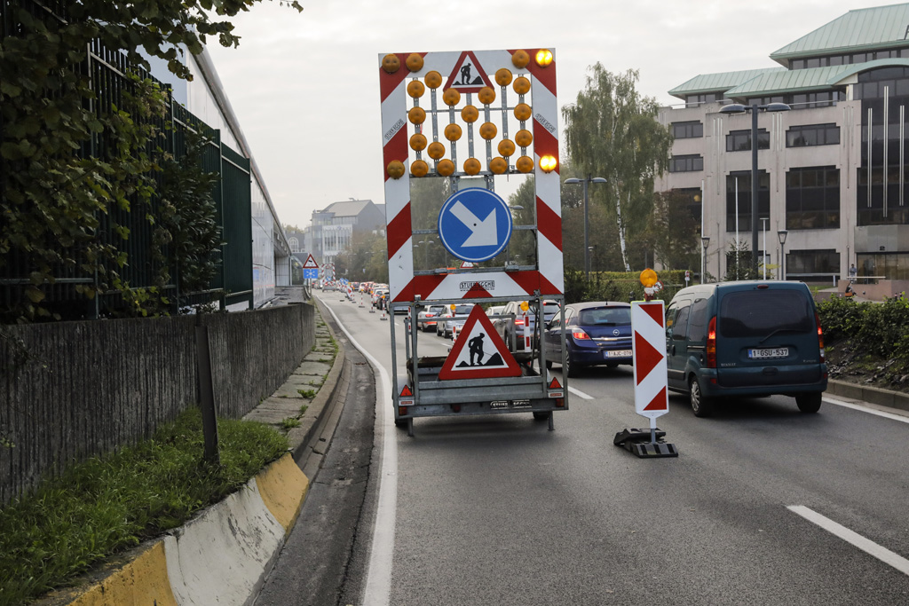 Reißverschlussverfahren (Bild: Thierry Roge/Belga)