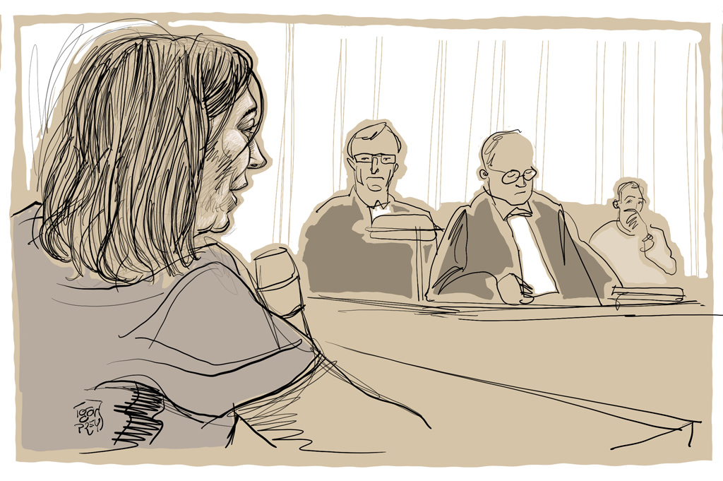 Zeugin Sarah Delange vor Gericht in Gent (Bild: Igor Preys/Belga)