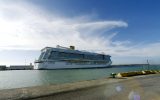 Die Costa Smeralda im Hafen von Civitavecchia (Bild: Filippo Monteforte/AFP)