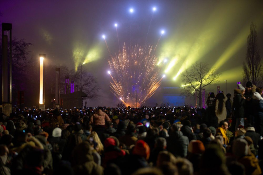 Silvesterfeuerwerk in Brüssel (Bild: Nicolas Maeterlinck/Belga)