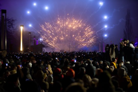 Silvesterfeuerwerk in Brüssel (Bild: Nicolas Maeterlinck/Belga)