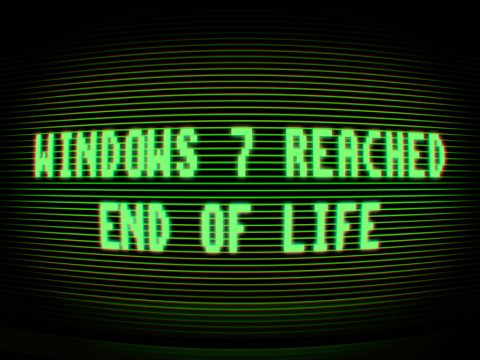 Windows 7 end of support illustration background (© Bildagentur PantherMedia / spacedrone808)