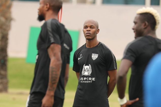 Knowledge Musona beim Trainingslager der AS Eupen in Katar (Bild: Bruno Fahy/Belga)