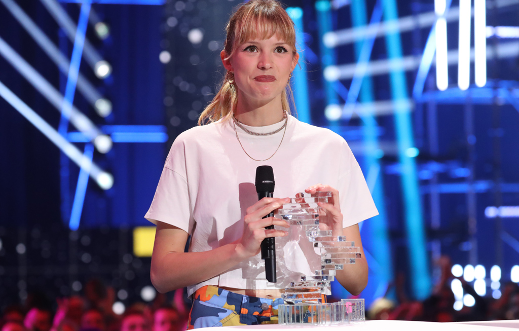 Angèle bei den D6bles Music Awards 2019 (Archivbild: Virginie Lefour/Belga)
