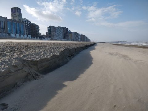 Der Strand von Blankenberge nach dem Durchzug von Orkan Ciara (Bild: Maarke Tijssens/Belga)