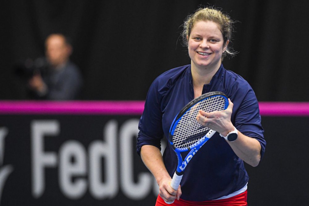 Kim Clijsters beim Training am 4. Februar (Bild: Laurie Dieffembacq/Belga)