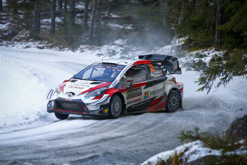 Elfyn Evans und Scott Martin liegen von Beginn an vorn (Bild: Toyota Gazoo Racing)