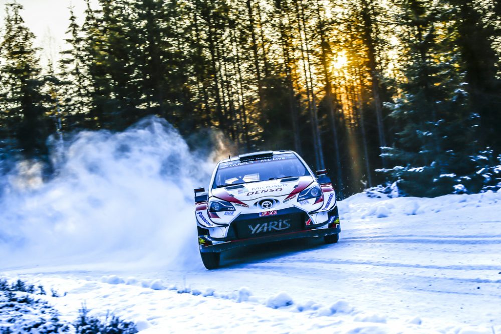 Elfyn Evans/Scott Martin bei der Rallye Schweden (Bild: Toyota Gazoo Racing)