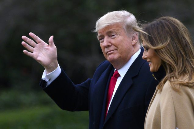 US-Präsident Trump und Gattin Melania (Bild: Andrew Caballero-Reynolds/AFP)