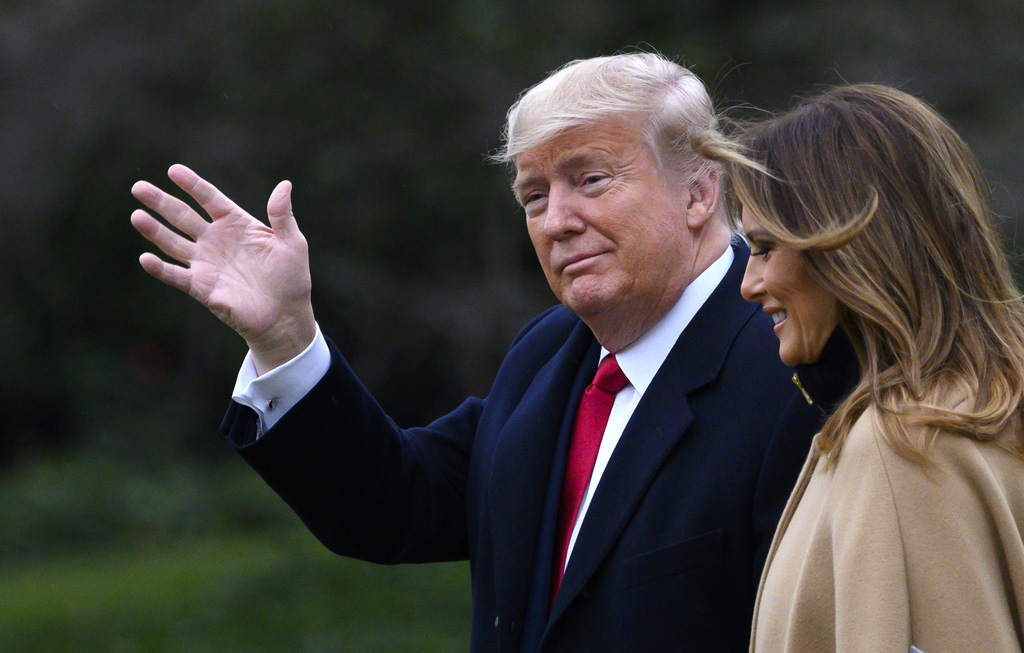 US-Präsident Trump und Gattin Melania (Bild: Andrew Caballero-Reynolds/AFP)