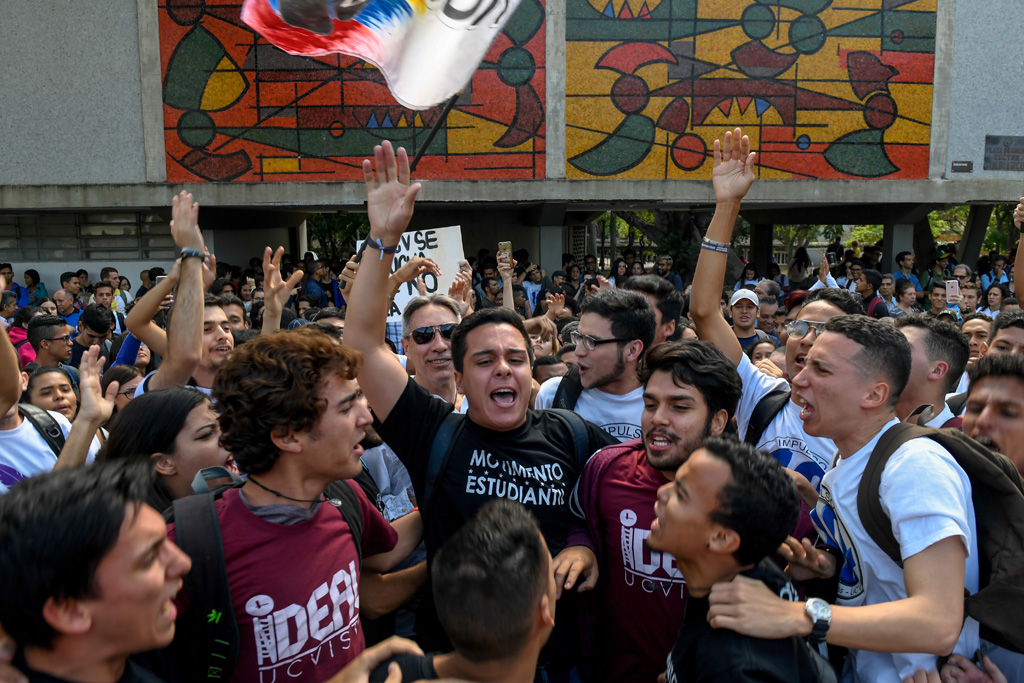 Studentenprotest in Caracas (Bild: Federico Parra/AFP)