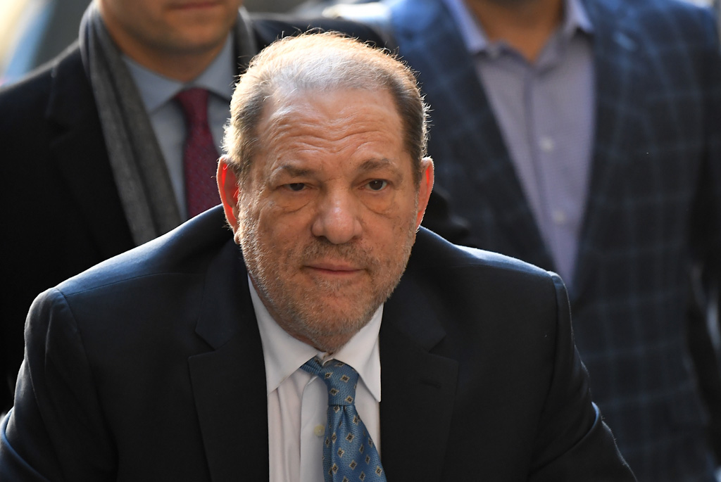Harvey Weinstein bei der Ankunft am Gericht in Manhattan (Bild: Johannes Eisele/AFP)