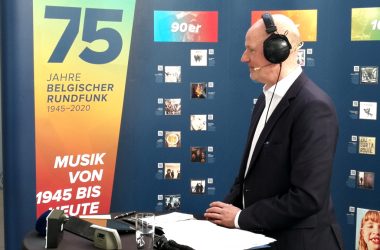 Andreas Ryll bei der Live-Sendung "75 Jahre BRF" im Funkhaus in Eupen (Bild: Marc Schifflers/BRF)