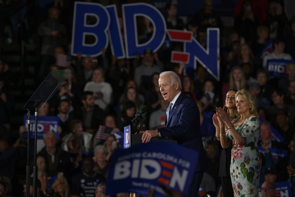 Joe Biden bei einer Wahlkampfveranstaltung in Columbia, South Carolina (Bild: Jim Watson/AFP)