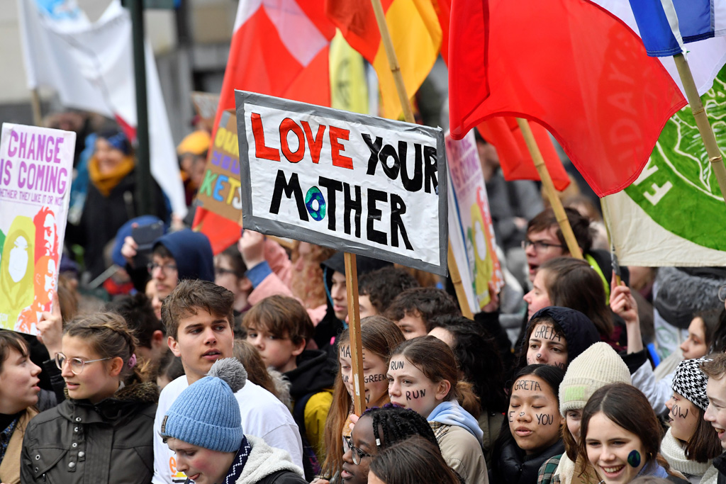 Klimamarsch am 6. März in Brüssel (Bild: John Thys/AFP)