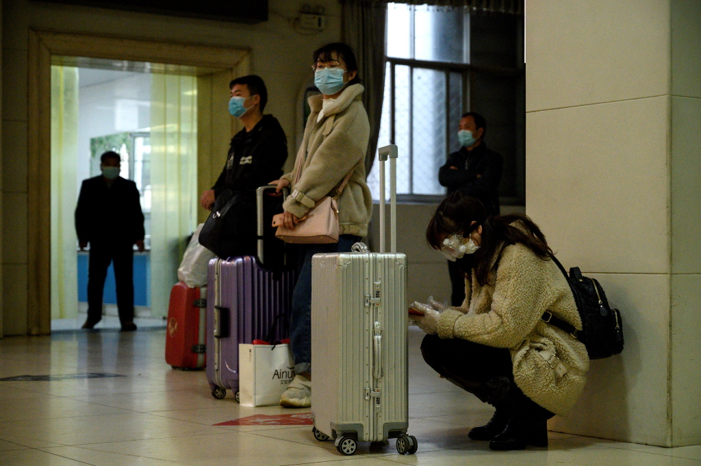 Am Bahnhof von Jiujiang (Bild: Noel Celis/AFP)