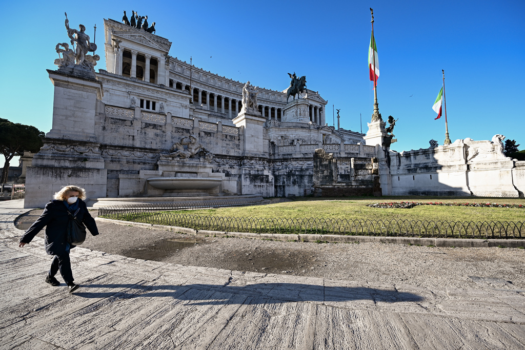 Die Piazza Venezia in Rom (Bild: Vincenzo Pinto/AFP)