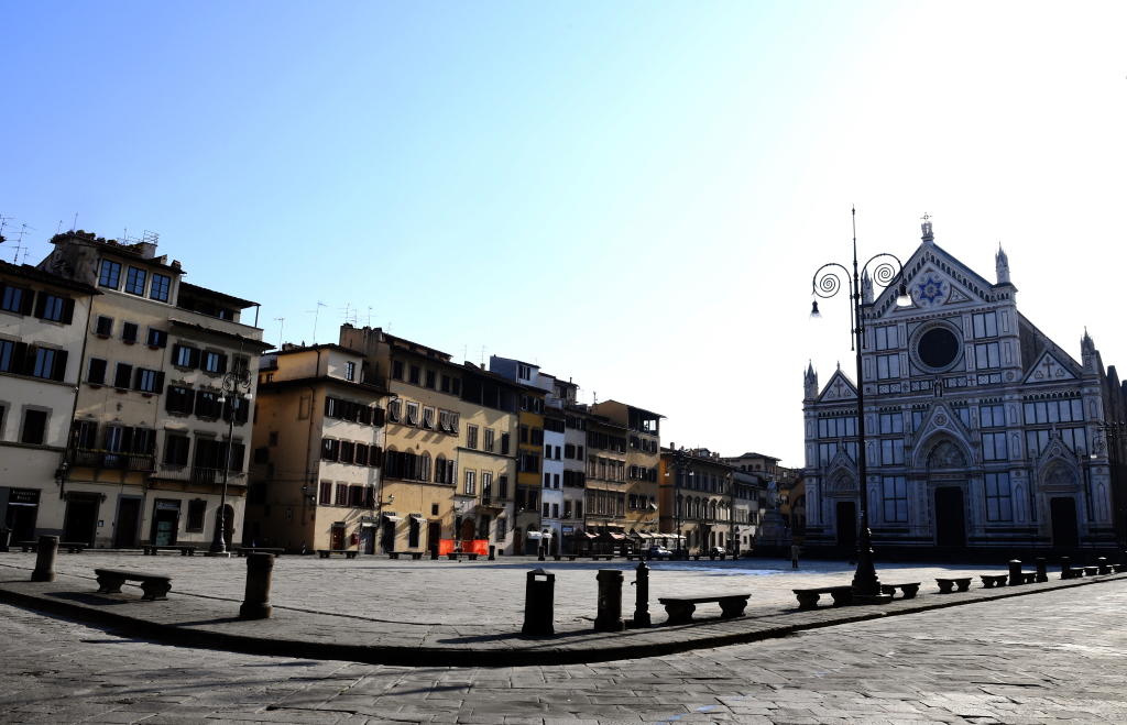 Piazza Santa Croce in Florenz (Bild: Carlo Bressan/AFP)