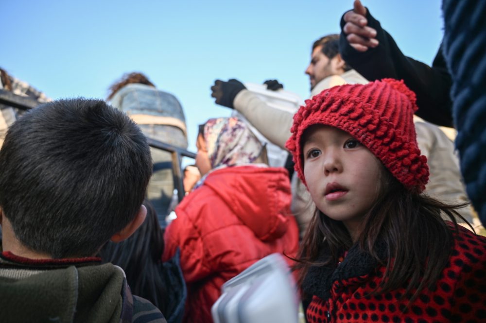 Flüchtlinge an der türkisch-griechischen Grenze (Bild: Ozan Kose/AFP)