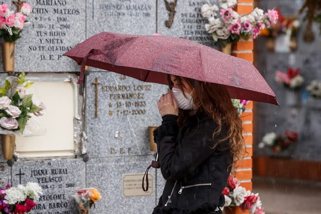 Südfriedhof in Madrid (Bild: Baldesca Samper/AFP)