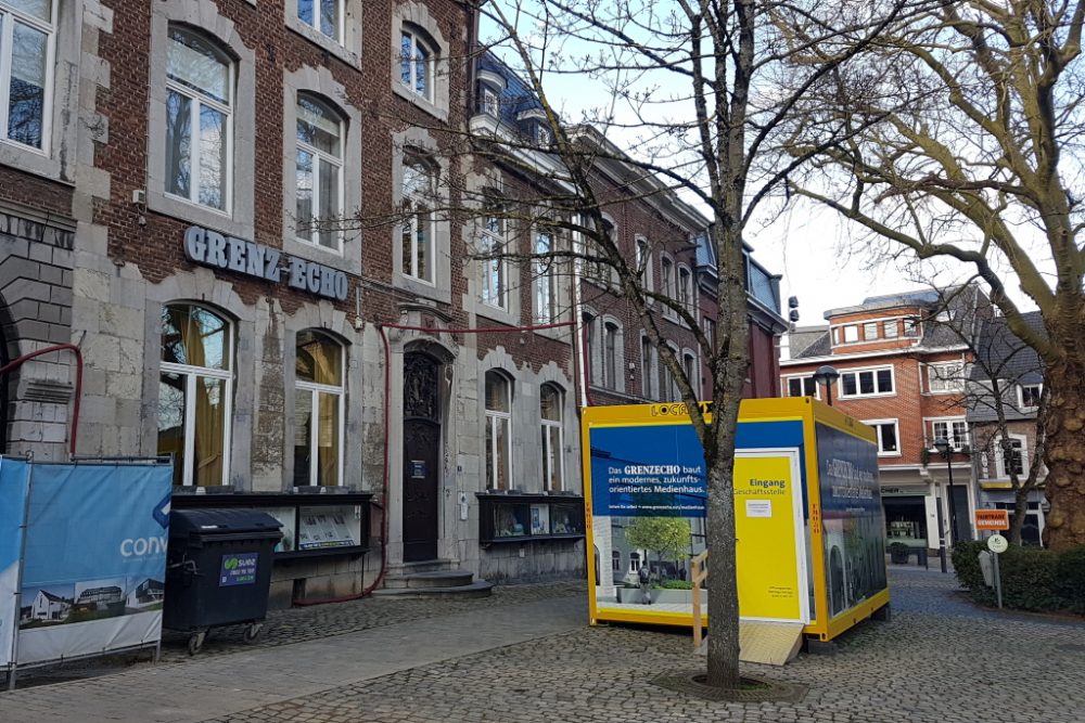 GrenzEcho am Marktplatz in Eupen (Bild: BRF)