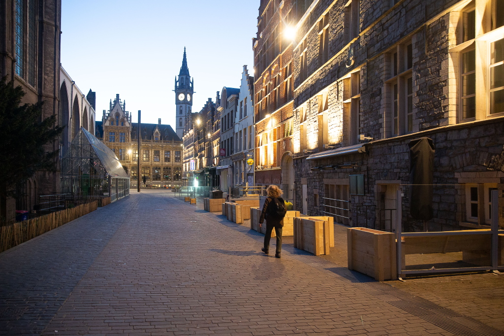 Fast leere Straßen in Gent (Archivbild: James Arthur Gekiere/Belga)