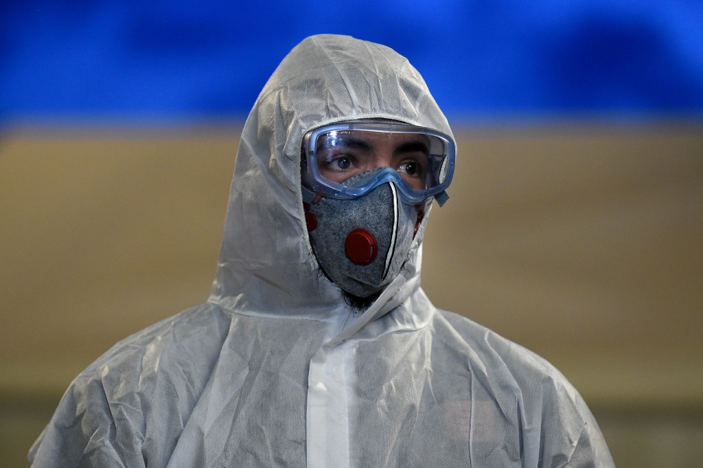 Maske (Illustrationsbild: Josep Lago/AFP)