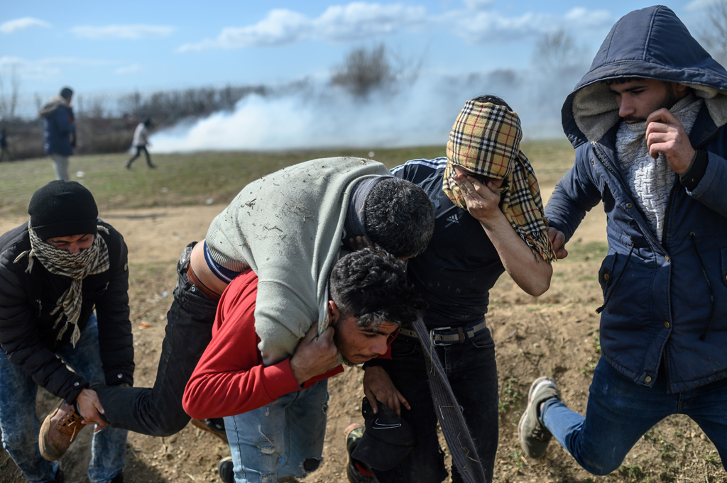 Migrant an der türkisch-griechischen Grenze (Bild: Bulent Kilic/AFP)