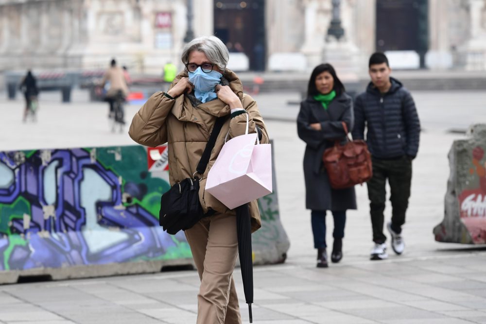 Die Piazza del Duomo am 10. März in Mailand (Bild: Miguel Medina/AFP)